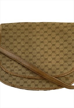 Gucci bag in beige printed leather and canvas 