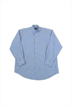 Vintage Nautica Shirt Long Sleeved Blue XL