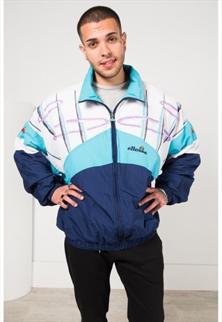 VINTAGE 80S ELLESSE SHELL SPORT JACKET / S1093