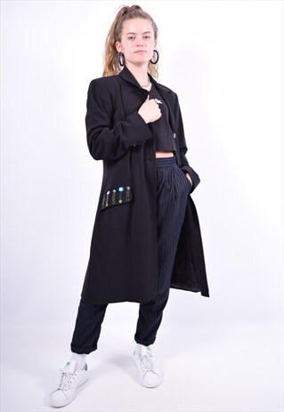 VINTAGE ROCCOBAROCCO TOP COAT BLACK