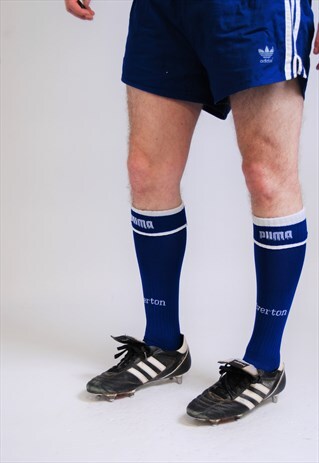 VINTAGE BLUE EVERTON HOME FOOTBALL SOCKS