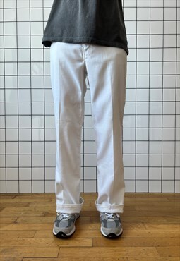 Vintage LEVIS STA-PREST Pants Work 80s White