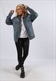 VINTAGE Y2K ESPRIT DENIM JACKET OVERSIZED SLIM 14 L (C5AA)