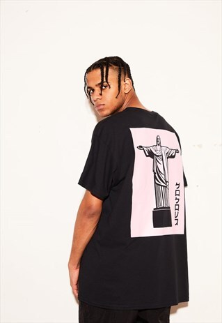 RIO OVERSIZED BLACK TEE
