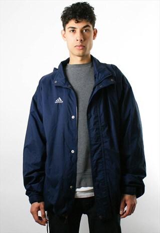 ADIDAS WINDBREAKER JACKET, ZIP UP, HOODED