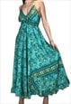 SUMMER MAXI TURQUOISE BEACH HOLIDAY DRESS