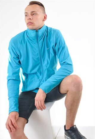 VINTAGE 90'S NIKE TRACK JACKET IN BLUE