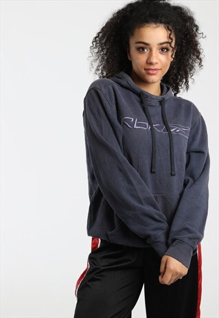 90S REEBOK EMBROIDERED LOGO HOODIE