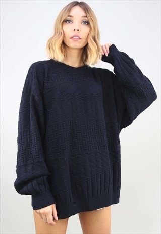 VINTAGE OVERSIZED PATTERNED JUMPER