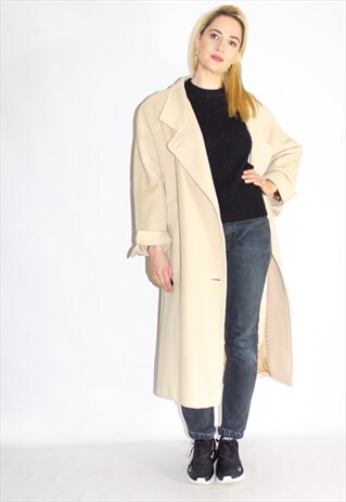 VINTAGE CASHMERE & WOOL CAMEL COAT