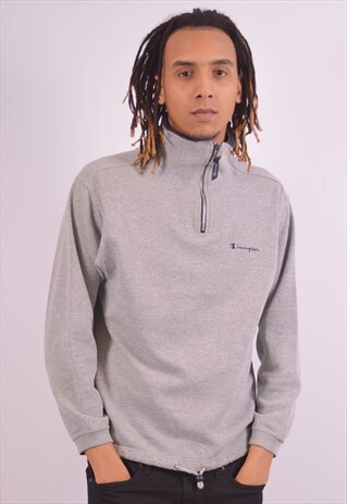 VINTAGE CHAMPION SWEATSHIRT JUMPER GREY