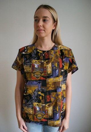 VINTAGE 90'S ABSTRACT TOP