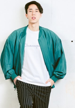 VINTAGE 90S SILK BOMBER JACKET