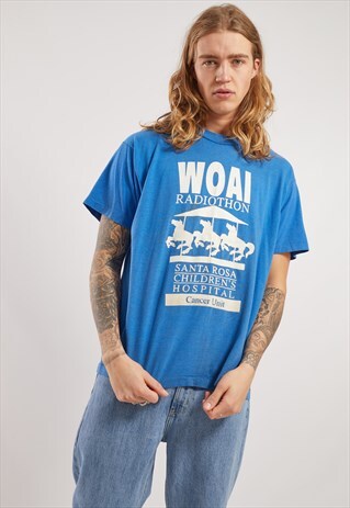 VINTAGE WOAI GRAPHIC PRINT T-SHIRT