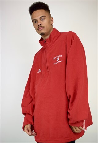 VINTAGE 90'S 1/4 ZIP ADIDAS FLEECE