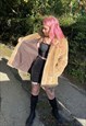 VINTAGE 70S FAUX FUR THICK WINTER COAT