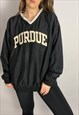 VINTAGE VARSITY JACKET IN BLACK