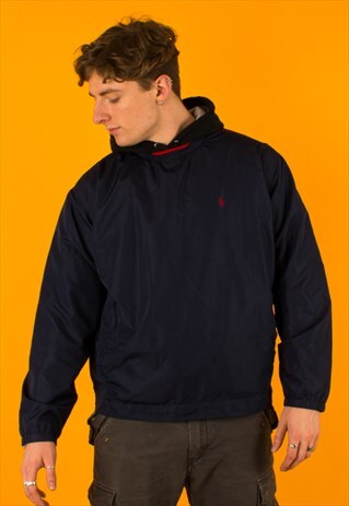 VINTAGE 00S POLO RALPH LAUREN ROUNDNECK WINDBREAKER ANORAK