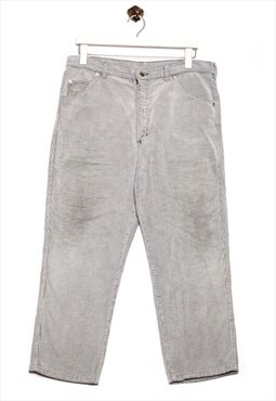 Vintage Lands'End 90s Corduroy Pants Standard Look Grey