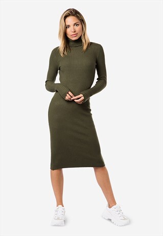 GREEN WOMAN CANALI DRESS