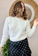 80'S VINTAGE BLACK AND WHITE POLKADOT MINI SKIRT
