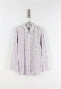 L.L.Bean Vintage Check Long Sleeve Shirt in Pink - S