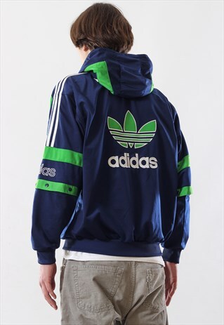90'S VINTAGE ADIDAS ORIGINALS HOODED TRACK TOP SUIT JACKET