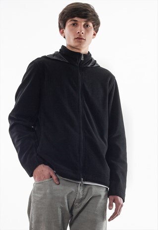 VINTAGE HUGO BOSS FULL ZIP JACKET BLACK