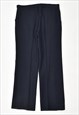 VINTAGE 80'S SUIT TROUSERS STRAIGHT NAVY BLUE