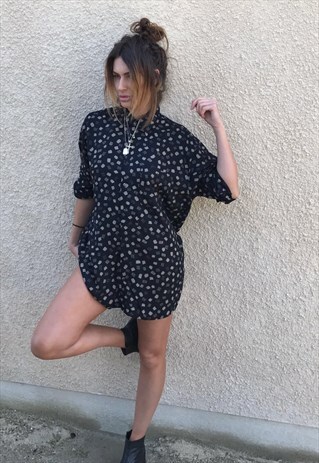 PATTERNED OVERSIZED RETRO VINTAGE UNISEX FESTIVAL SHIRT