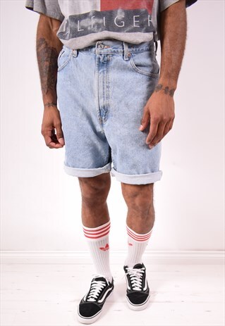 LEVI'S 505 MENS VINTAGE DENIM SHORTS W38 BLUE 90S