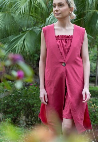 CELESTE LONGLINE VEST