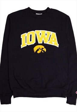 Y2K Champion Embroidered IOWA College Sweatshirt Size Small