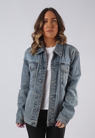 DENIM JACKET ESPRIT OVERSIZED FITTED VINTAGE UK 14 - 16 CWCB
