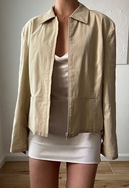 Vintage 90s jacket in light beige