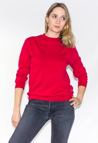 VINTAGE 90'S RED SWEATSHIRT
