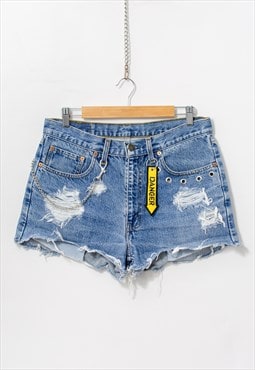 Levi's rocker shorts Vintage denim cutoffs women size L/XL