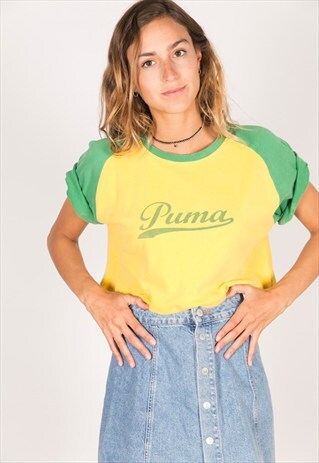 VINTAGE 90S USA CROP T-SHIRT / R919