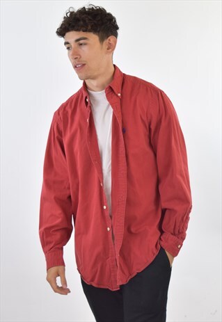 VINTAGE 90S RED RALPH LAUREN SHIRT