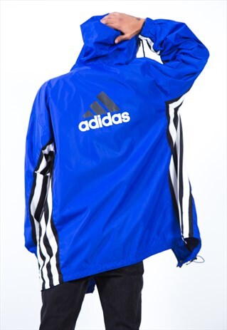 VINTAGE 90S ADIDAS RAINCOAT JACKET / S3813