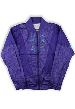 Vintage Purple Bomber Jacket Womens