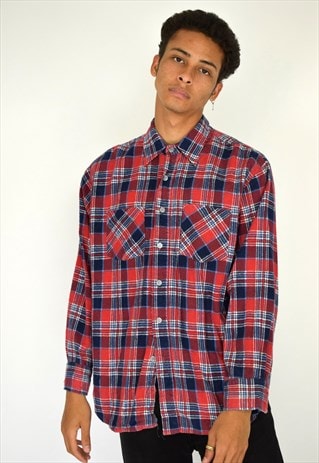 VINTAGE RED CHECKED SHIRT