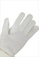 VINTAGE 80S DEADSTOCK WHITE KNIT SOLID BASIC MITTENS