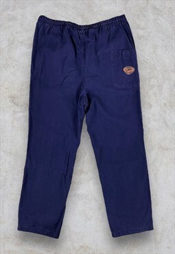 Vintage Speedo Blue Cargo Pants Trousers Rare XL