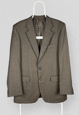 Vintage St Michael Houndstooth Blazer Jacket Tweed UK 40