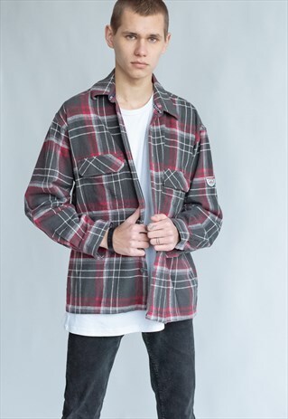 VINTAGE 90S GRUNGE CHECKERED SHIRT