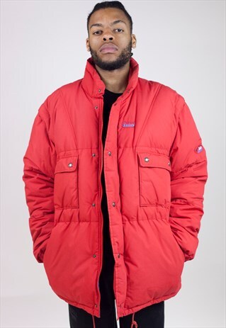 VINTAGE 90'S DIADORA RED PUFFER JACKET