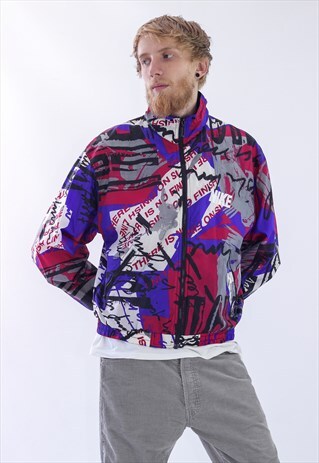RARE 90S VINTAGE MENS NIKE BIG LOGO WINDBREAKER JACKET