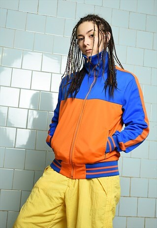 VINTAGE 90S RETRO TRACKSUIT SPORTS LOGO MULTICOLOR JACKET
