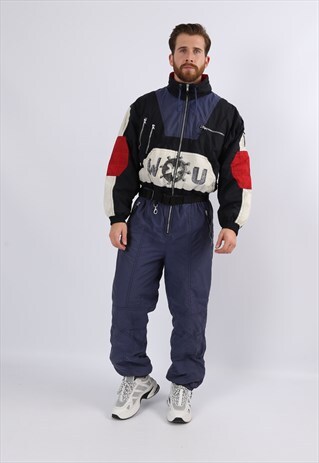 VINTAGE 90'S KILLTEC FULL SKI SUIT SNOW UK L 42 - 44" (7BR)